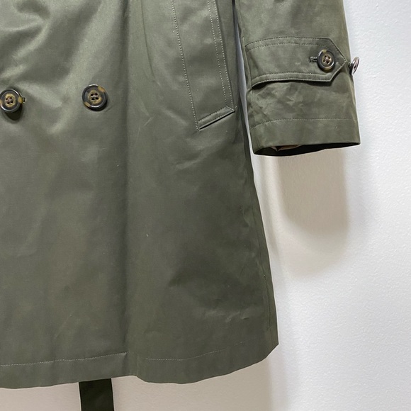 Ralph Lauren Water Repellent Trench Coat Olive Green Inner Warmer Layer Size 38 - Picture 5 of 13